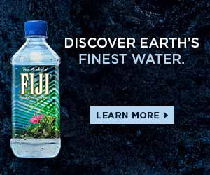 Fiji Water Display Ad Example