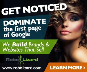 Robo Lizard Display Ad Example
