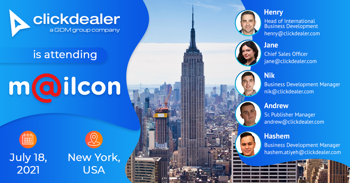 ClickDealer is attending the Mailcon Meetup! - ClickDealer Blog